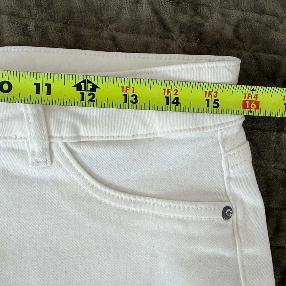 DL1969 Florence Instasculpt white skinny jeans mid rise stretch size 30
